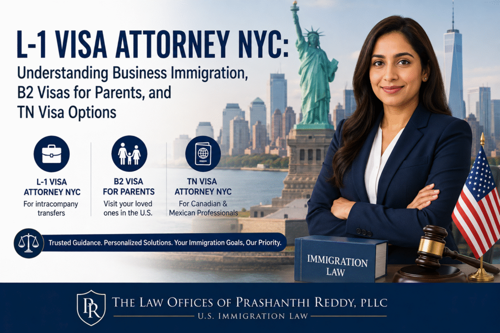 L-1 Visa Attorney NYC: Understanding Business Immigration, B2 Visas for Parents, and TN Visas